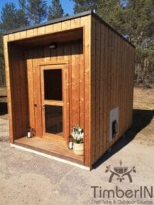 Cabine sauna exterieur moderne mini 1