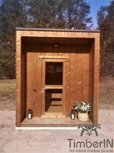Cabine sauna exterieur moderne mini 34