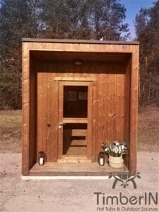 Cabine sauna exterieur moderne mini 42