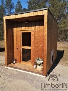 Cabine sauna extérieur moderne mini (47)