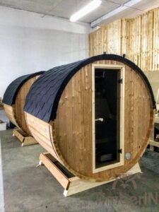 Sauna exterieur tonneau mini pour 2 4 personnes 13