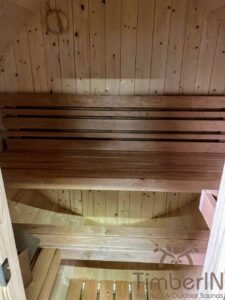 Sauna exterieur tonneau mini pour 2 4 personnes 9