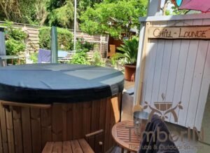 Wood burning heated hot tubs with jets – TimberIN Rojal 2