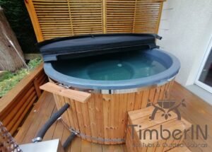 Wood fired hot tub with jets TimberIN Rojal 1