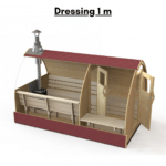 Dressing 1 m pour sauna exterieur
