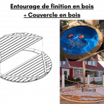 Entourage de finition en bois au lieu de la fibre de verre Couvercle en bois au lieu de fibre de verre pour terrasse bain a remous 150x150 1