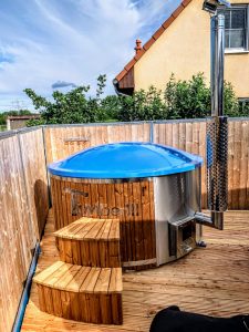 Fiberglass Lined Hot Tub With Integrated Burner Thermo Wood [Wellness Royal] (3)