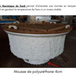 Lisolation thermique du fond pour bain nordique en bois 1