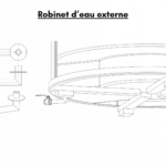 Robinet deau externe pour terrasse bain a remous