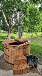 Barrel Wooden Hot Tub Deluxe thermowood 6