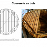 Jacuzzi spa en thermo bois exterieur pour terrasse Couvercle en bois