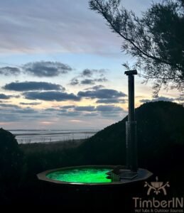 Bain nordiques finlandais en kit thermo bois tonneau pour terrasse 93 Spa extérieur 8 places en bois (1)