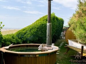 Bain nordiques finlandais en kit thermo bois tonneau pour terrasse 98 Spa extérieur 8 places en bois (4)