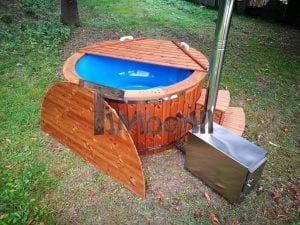Fiberglass outdoor spa with external burner 11