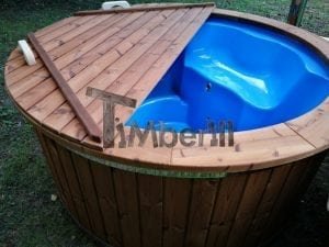 Fiberglass outdoor spa with external burner 2