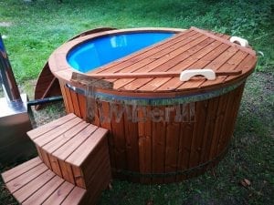 Fiberglass Outdoor Spa With External Burner 33