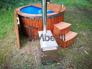 Fiberglass outdoor spa with external burner 36