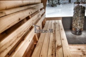 Outdoor sauna igloo design with full wall window for sale 17