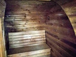 Outdoor Barrel Round Sauna 9