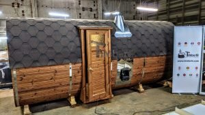 Rectangular Barrel Wooden Outdoor Sauna (26)