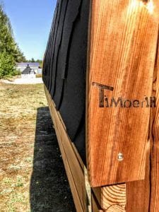 Rectangular wooden outdoor sauna 10 1