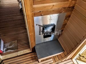 Rectangular wooden outdoor sauna 11 2