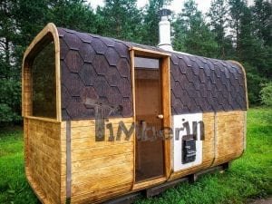 Rectangular Wooden Outdoor Sauna 2