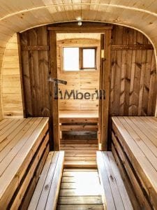 Rectangular wooden outdoor sauna 23 1