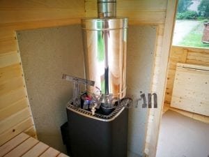 Rectangular wooden outdoor sauna 29