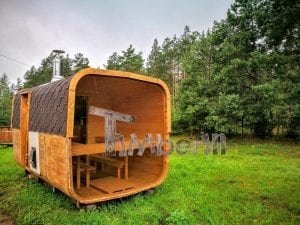 Rectangular Wooden Outdoor Sauna 4