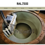Bain Nordique en polypropylene 4 – 8 – 12 places Gris clair RAL 7032 24