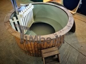 Wood fired hot tub with polypropylene lining Vintage decoration 12