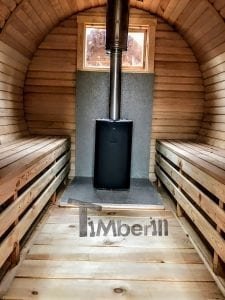 Barrel outdoor sauna 6