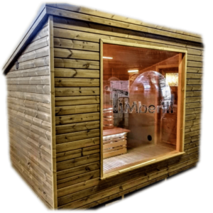 Cabine sauna exterieur