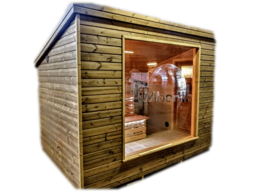 Cabine sauna exterieur
