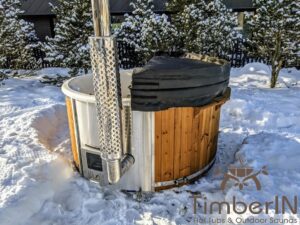 Black leather lids for outdoor hot tubs (3)