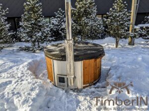 Black leather lids for outdoor hot tubs (4)