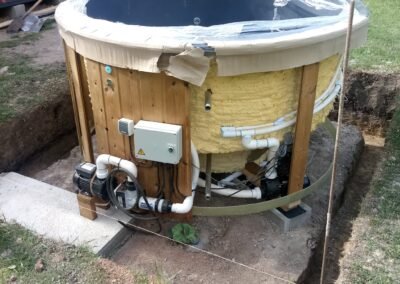 Positioning of the sunken hot tub (2)