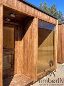 Cabine sauna exterieur moderne panoramique (2)