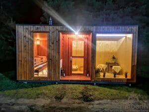 Sauna exterieur moderne cabine 1