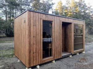 Sauna exterieur moderne cabine 15