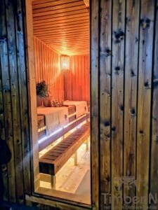Sauna exterieur moderne cabine 24