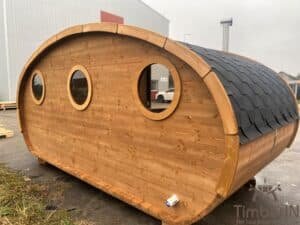 Sauna ovale extérieur avec bain nordique intégré (26)