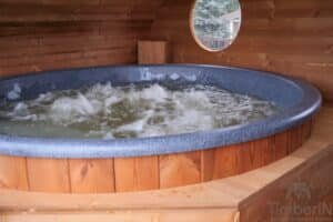 Sauna ovale extérieur avec bain nordique intégré (52)