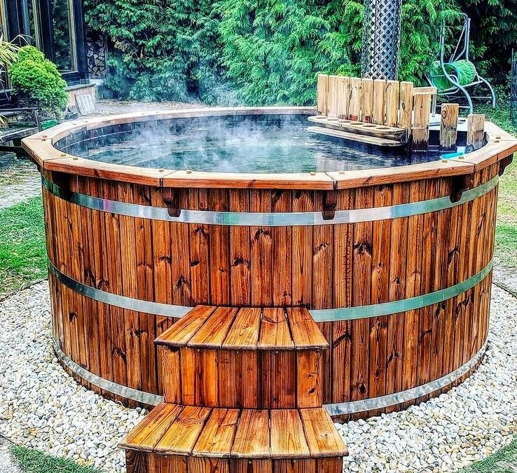 Wooden hot tub thermo wood timberin