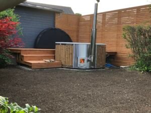 Poêle à bois intégré pour bain à remous – 30 kW en acier inoxydable 316